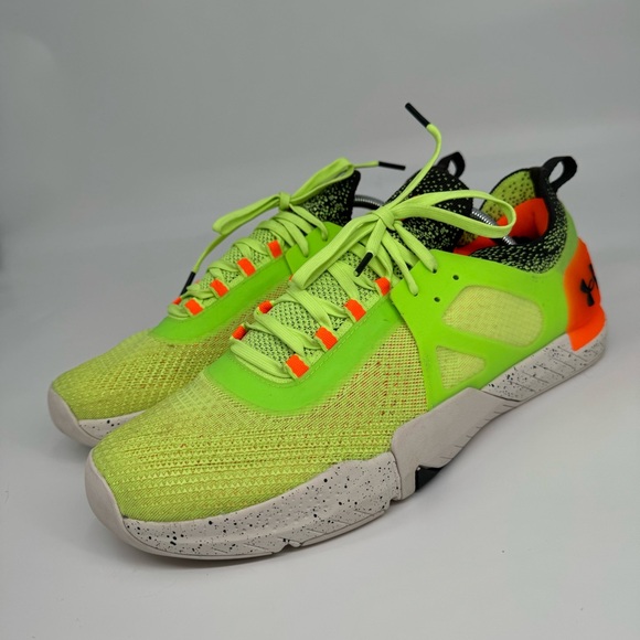 Under Armour Other - Under Armour Men's 12‎ TriBase Reign 4 Pro Green Orange Training Athletic Shoes